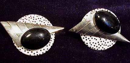 Button Earrings Cat Eye Button Earrings
