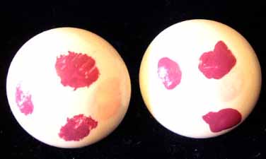white button earrings white button earrings