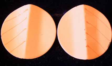 peach button earrings peach button earrings